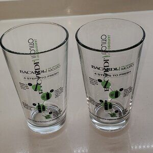 BACARDI MOJITO GLASSES - SET OF 2